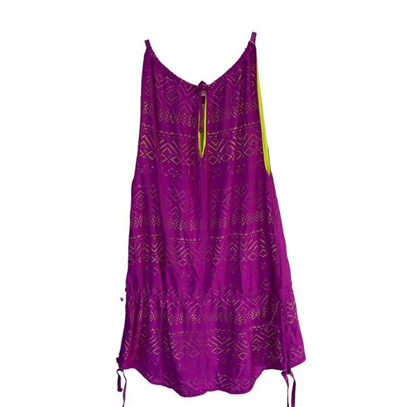 Jo+Jax BoHo Swimsuit Cover-Up Women's Medium M 6-8 Wildberry/Citron Swim Coverup - Picture 3 of 10